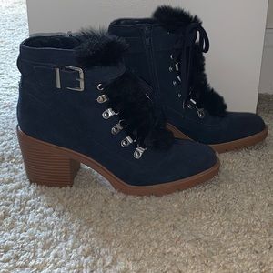 Nine West furry bootie